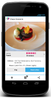 Custom restaurant app